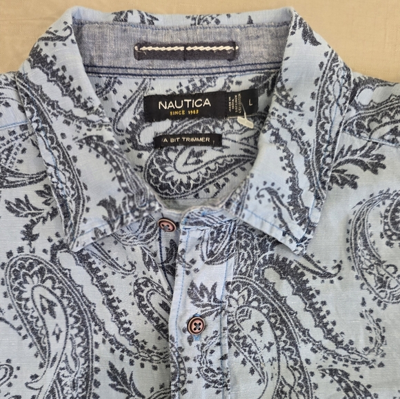 Nautica Exclusive Formal Casual Shirt For Men Size L All Occasions. - Picture 1 of 8